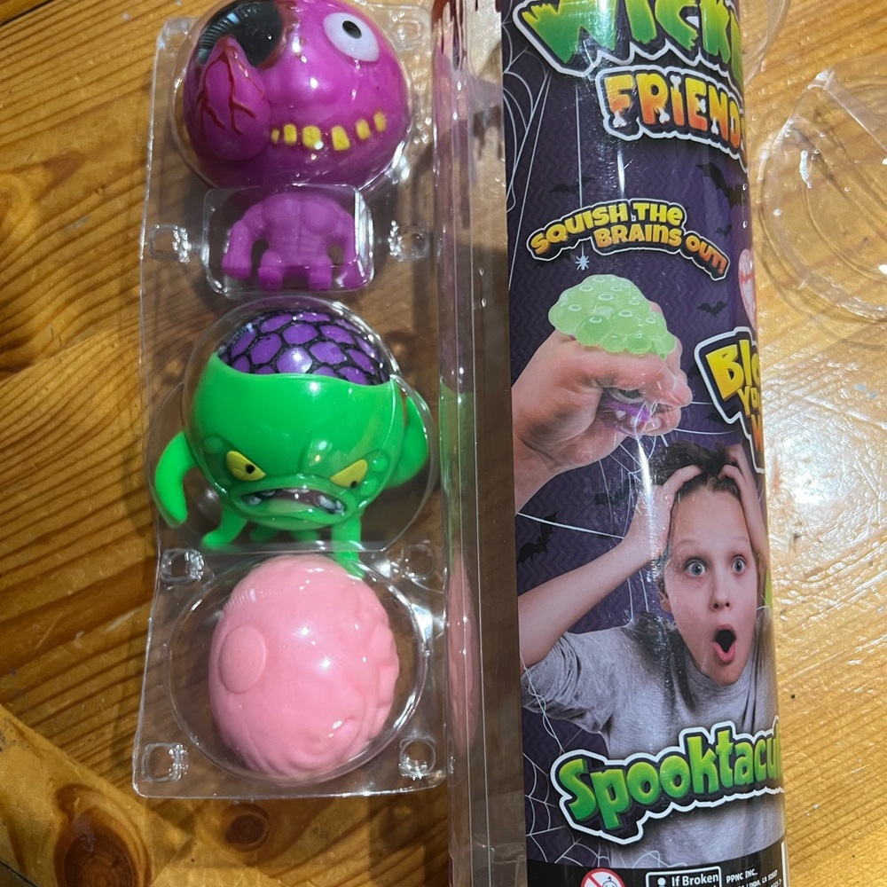 Squishy Toy Trio - Purple, Green, Pink